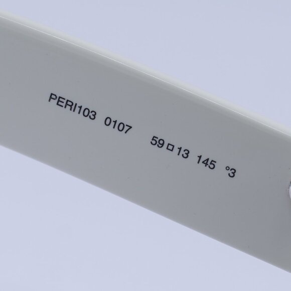 Palm Angels PERI103 ELFIN 0107 Sunglasses White Aviator Frame, Grey Lenses - Picture 7 of 9